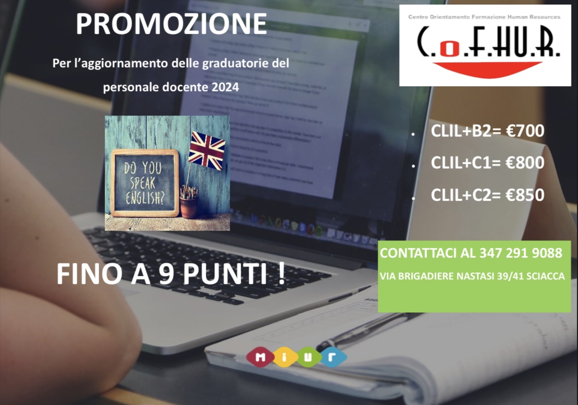 Promozione CLIL+Certificazione Inglese