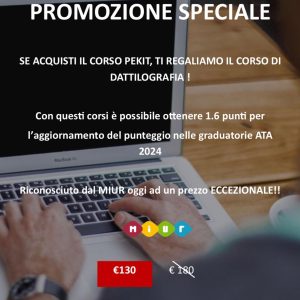 Promozione Corso Pekit + Dattilografia